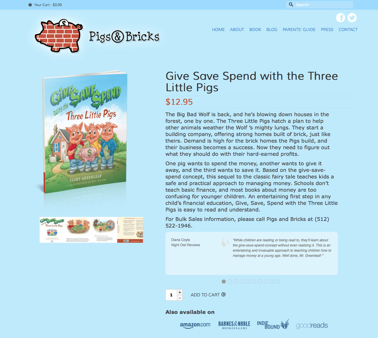 Give Save Spend with the Three Little Pigs | Pigs & Bricks (20140507)